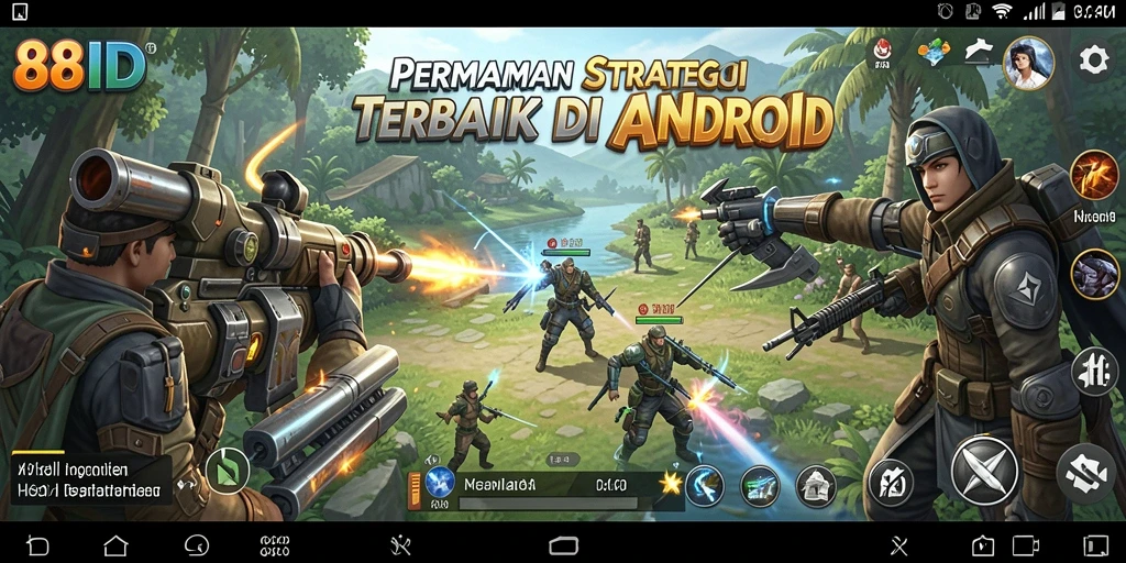 Tampilan menarik gameplay SLG di 88ID saat bertempur.