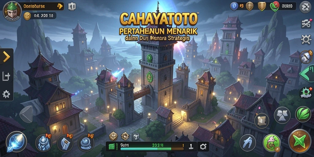 Screenshot utama CAHAYATOTO menampilkan aksi seru dalam permainan Tower Defense.