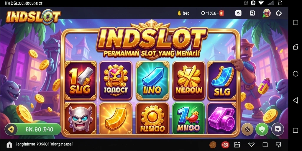 Tampilan gameplay menarik dari INDSLOT dengan berbagai fitur slot.