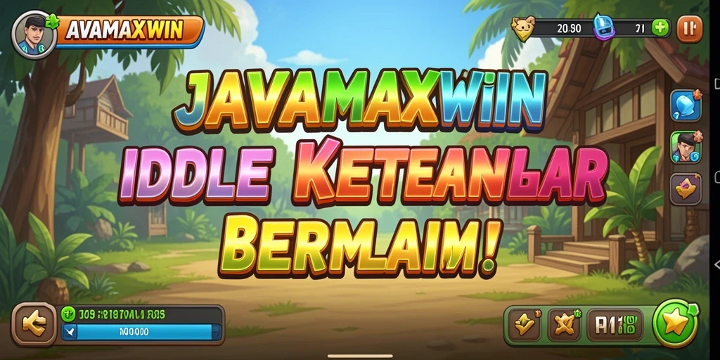 Tampilan gameplay <strong>JAVAMAXWIN</strong> yang menakjubkan dengan desain karakter unik.