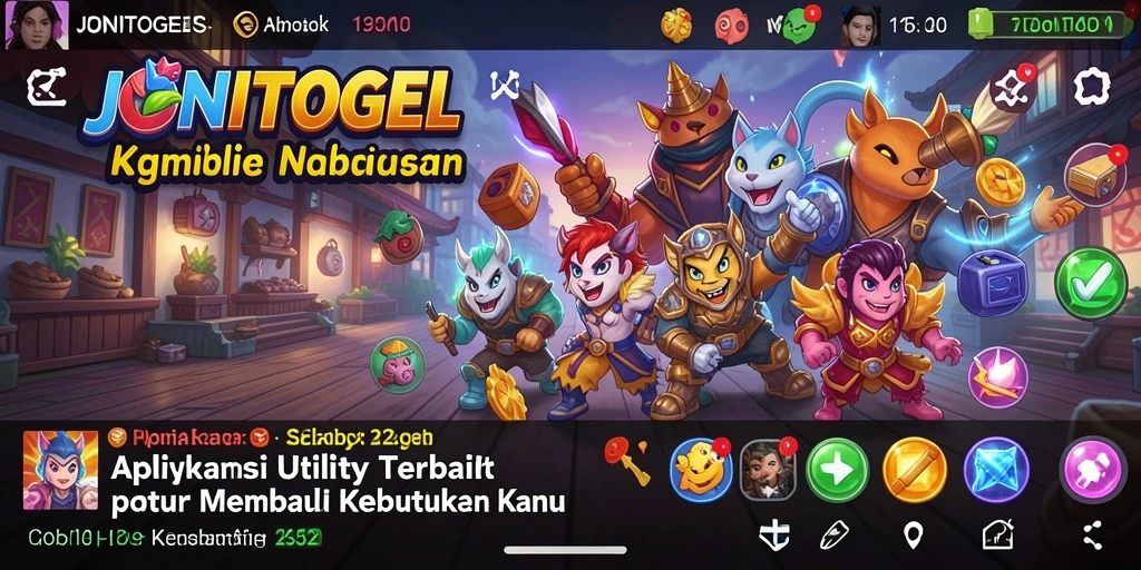Tampilan antarmuka aplikasi JONITOGEL yang user-friendly dan modern.