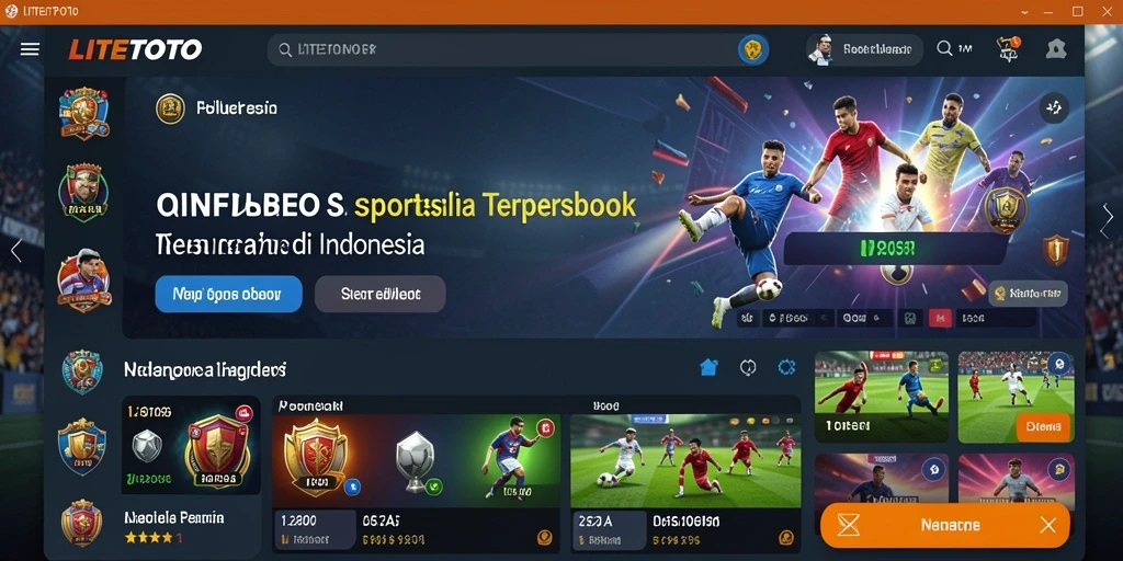 Tangkapan layar LITETOTO yang menunjukkan tampilan taruhan olahraga yang menarik.