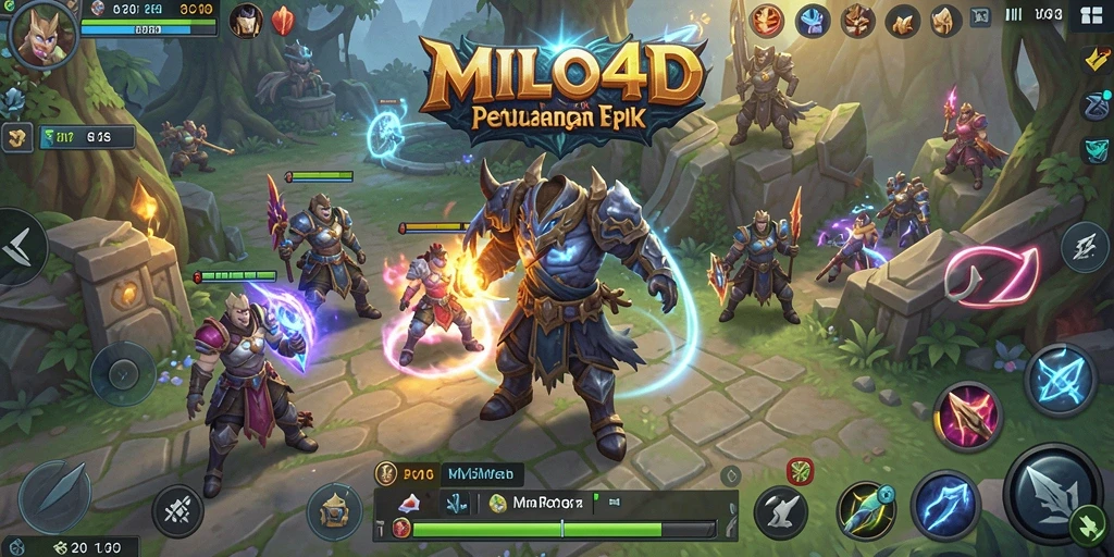 Tampilan gameplay seru di MILO4D dengan pertarungan yang dinamis.