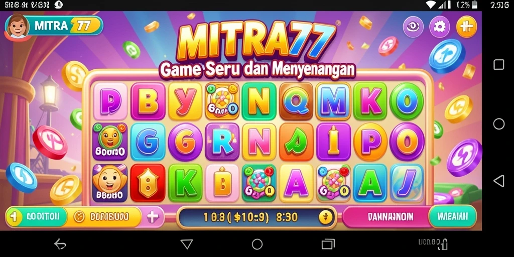 Tampilan menarik gameplay Bingo di MITRA77.