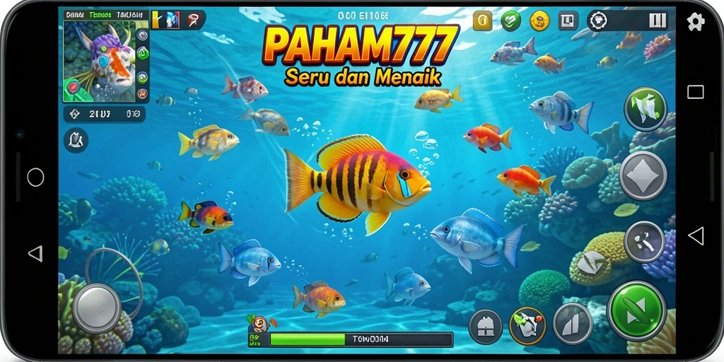 Tangkapan layar utama dari gameplay PAHAM777 yang penuh aksi Tembak Ikan.