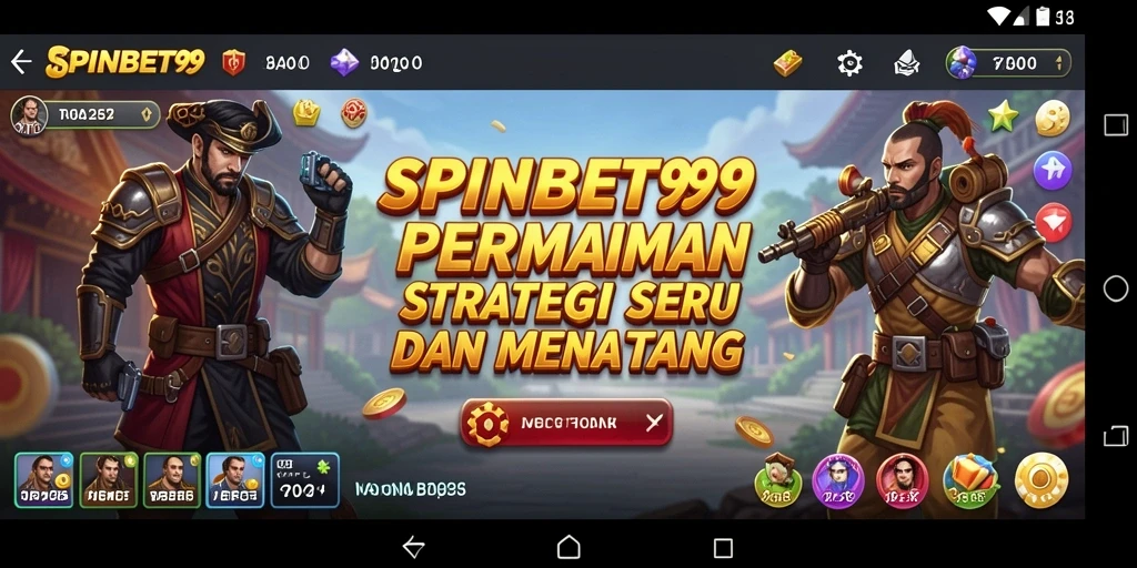 Tampilan gameplay strategi menantang di SPINBET99.