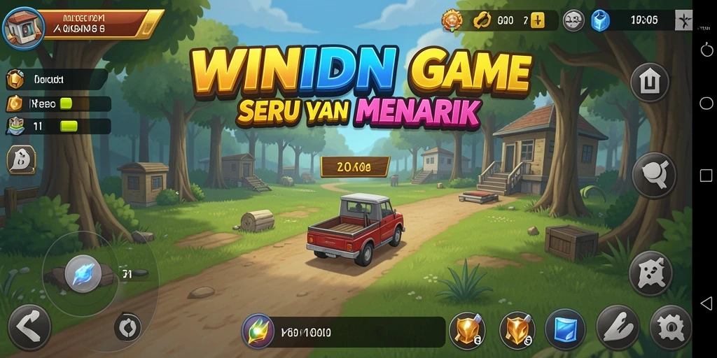 Tampilan gameplay WINIDN menampilkan manajemen sumber daya yang menarik.